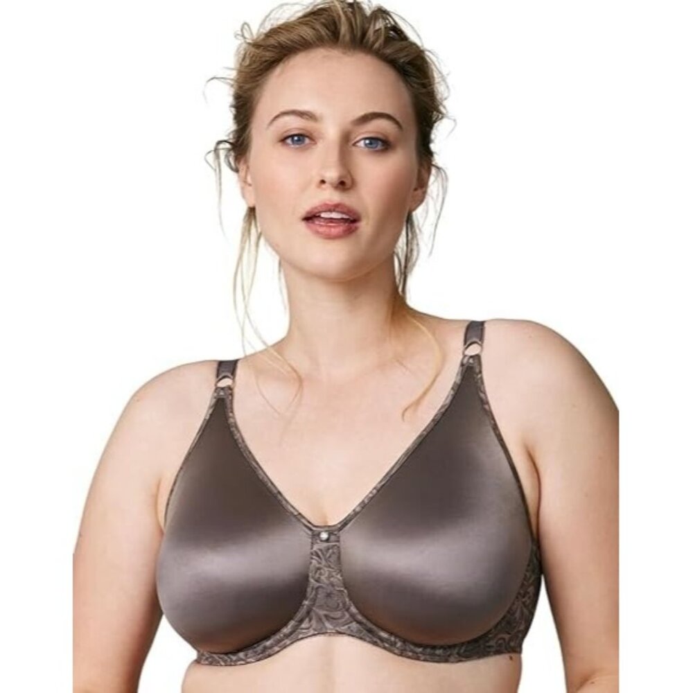 Wonderbra W7575 Underwired Bra Deep Taupe 36DD Side Shaping NWOT